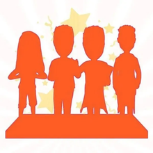 将图片加载到图库查看器,Custom Bobbleheads From Photos for 4 Persons